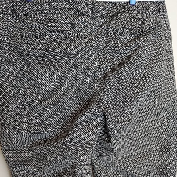 Dalia Women's Size 10 Capri Slacks Gray & Black Pattern with Pockets Regular Fit - Picture 4 of 6